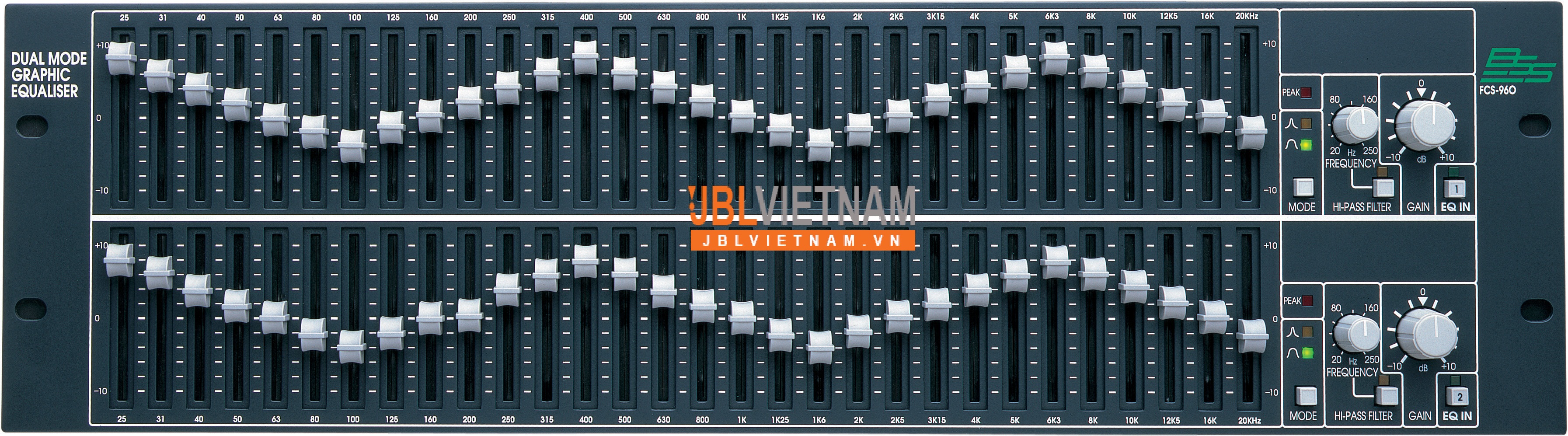 Dual Channel/Mode Graphic EQ Hi fcs960 lightbox https://jblvietnam.vn là Nhà phân phối chính hãng các sản phẩm âm thanh JBL tại Việt Nam